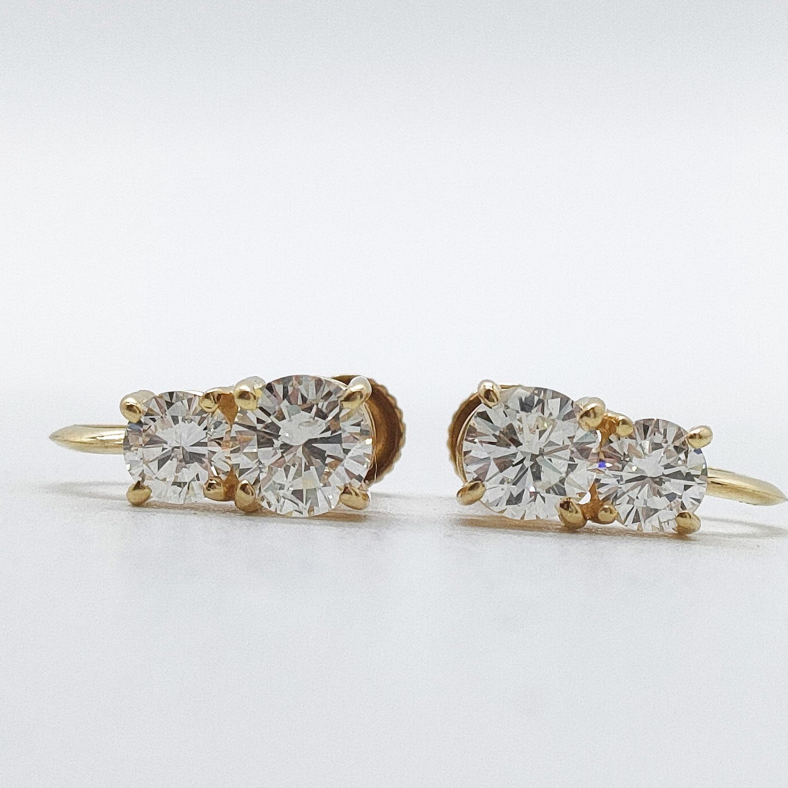 Jewelry Earring Natural Diamond 2ct Gold 2661416