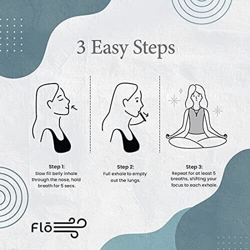 Rose Gold Anti Anxiety Breathing Necklace Meditation Tool Stress Relief,Relaxing