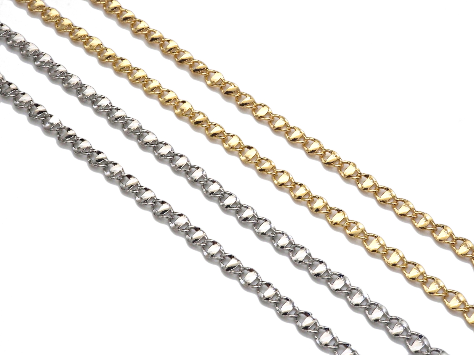 1 Yard 14K Gold filled Anchor Mariner Chain, 4x7mm Flat Mariner Link Chain, Neck