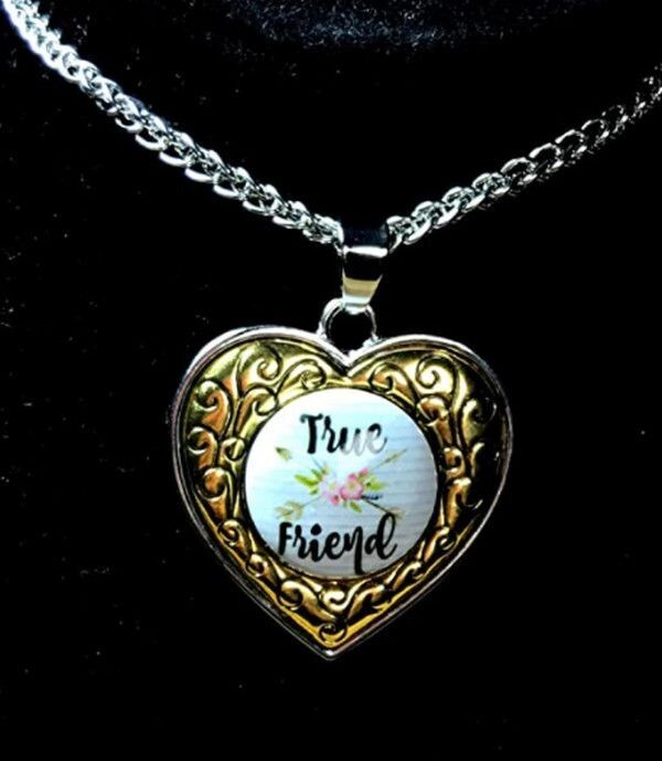 Snap Jewelry Stainless Necklace Gold & Silver Heart Fits 18-20mm Ginger Charms