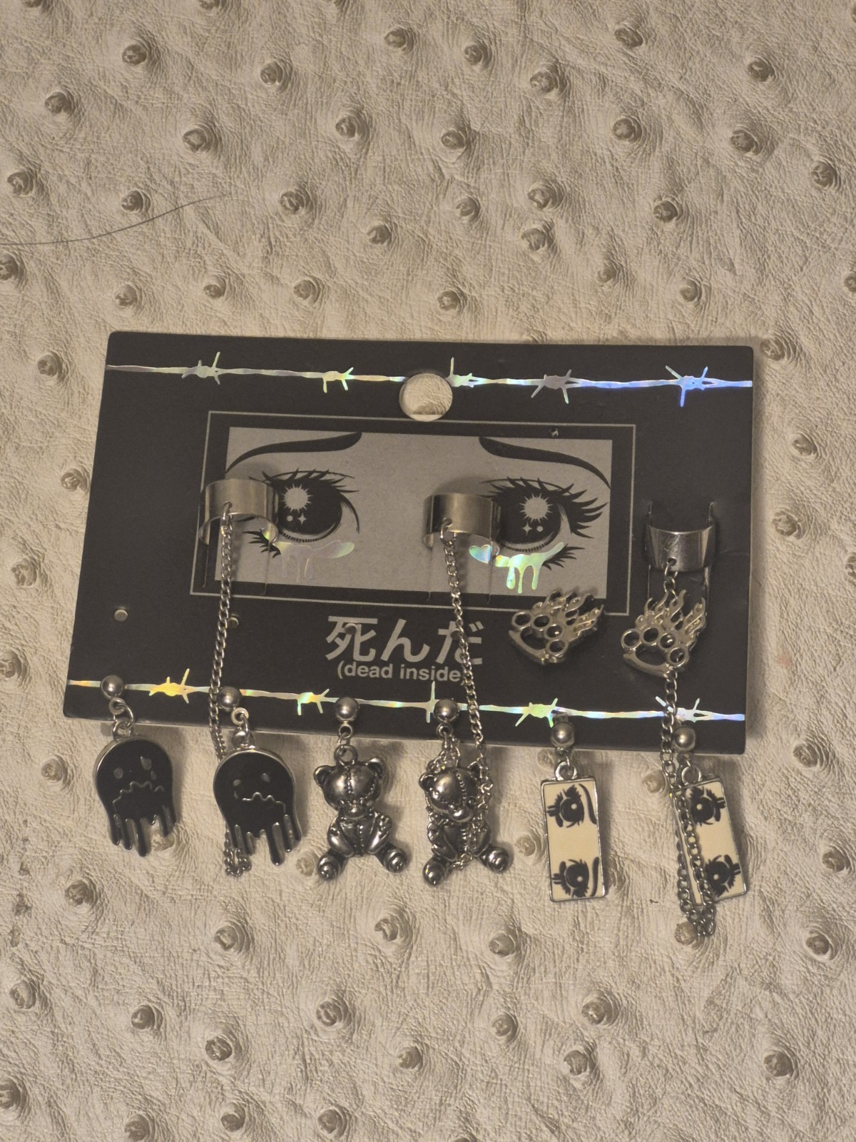 Hot Topic Sad Girl Emo Aesthetic Multiple Earrings Set