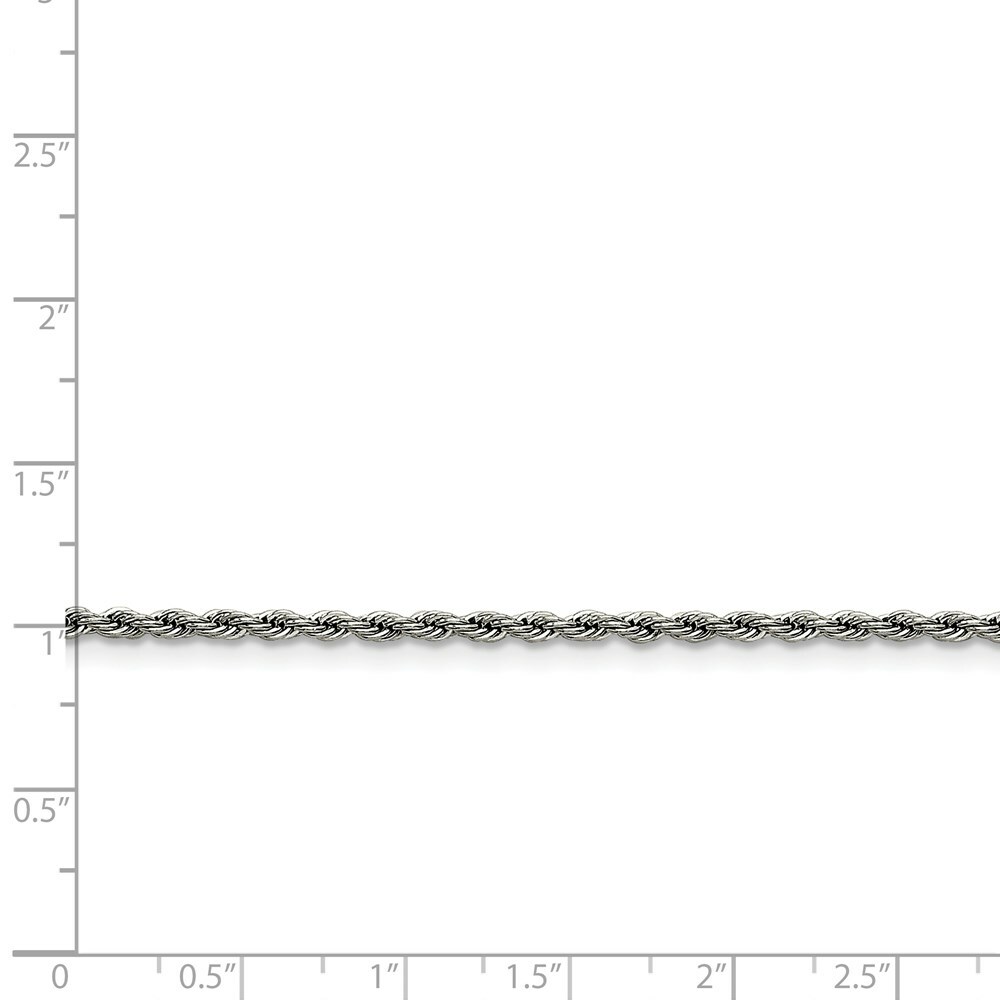 Stainless Steel 2.4mm 20in Rope Chain