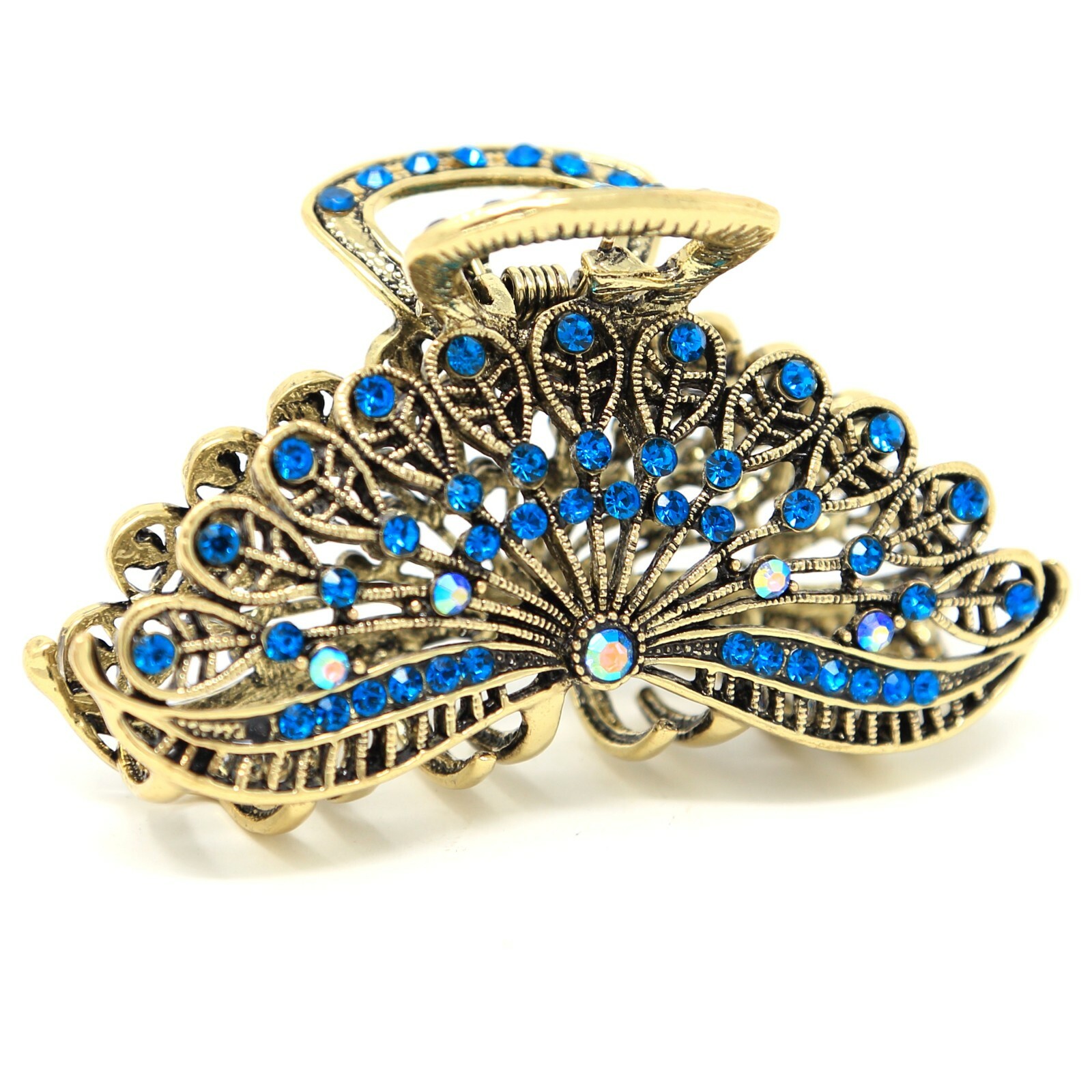 New Sparkly Vintage Metal Women Rhinestones Crystal Hair Claw Clip hair jaws