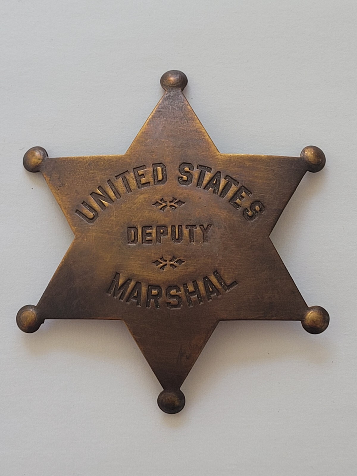 Collectable Western Badge Old West Solid 3″ Brass United States Deputy Marshal