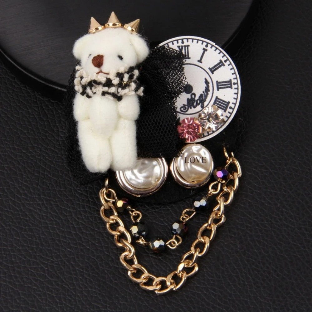 Classic Exquisite Badges Pin Bow Elegant Clothing Suit Brooches Accessories Gift