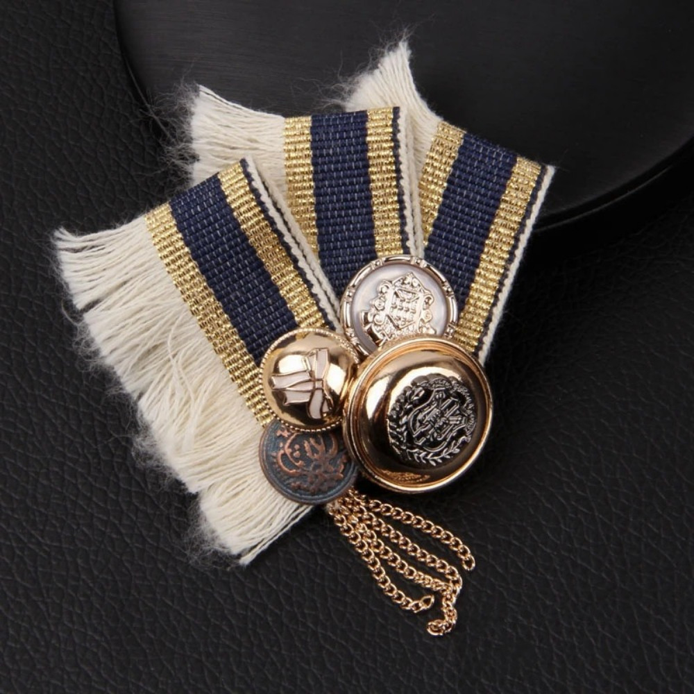 Classic Exquisite Badges Pin Bow Elegant Clothing Suit Brooches Accessories Gift