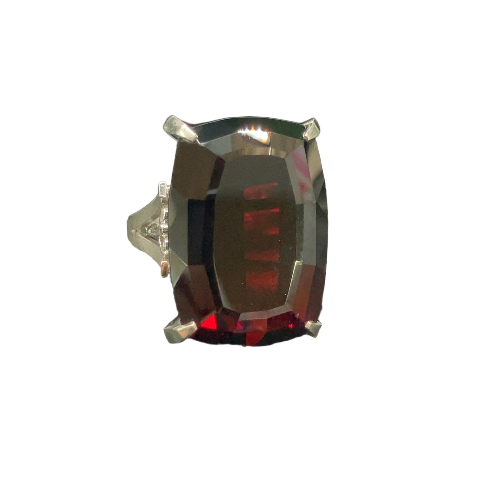 Massive Garnet 42.74ct Ring PM850 Platinum 17.2g 11393739