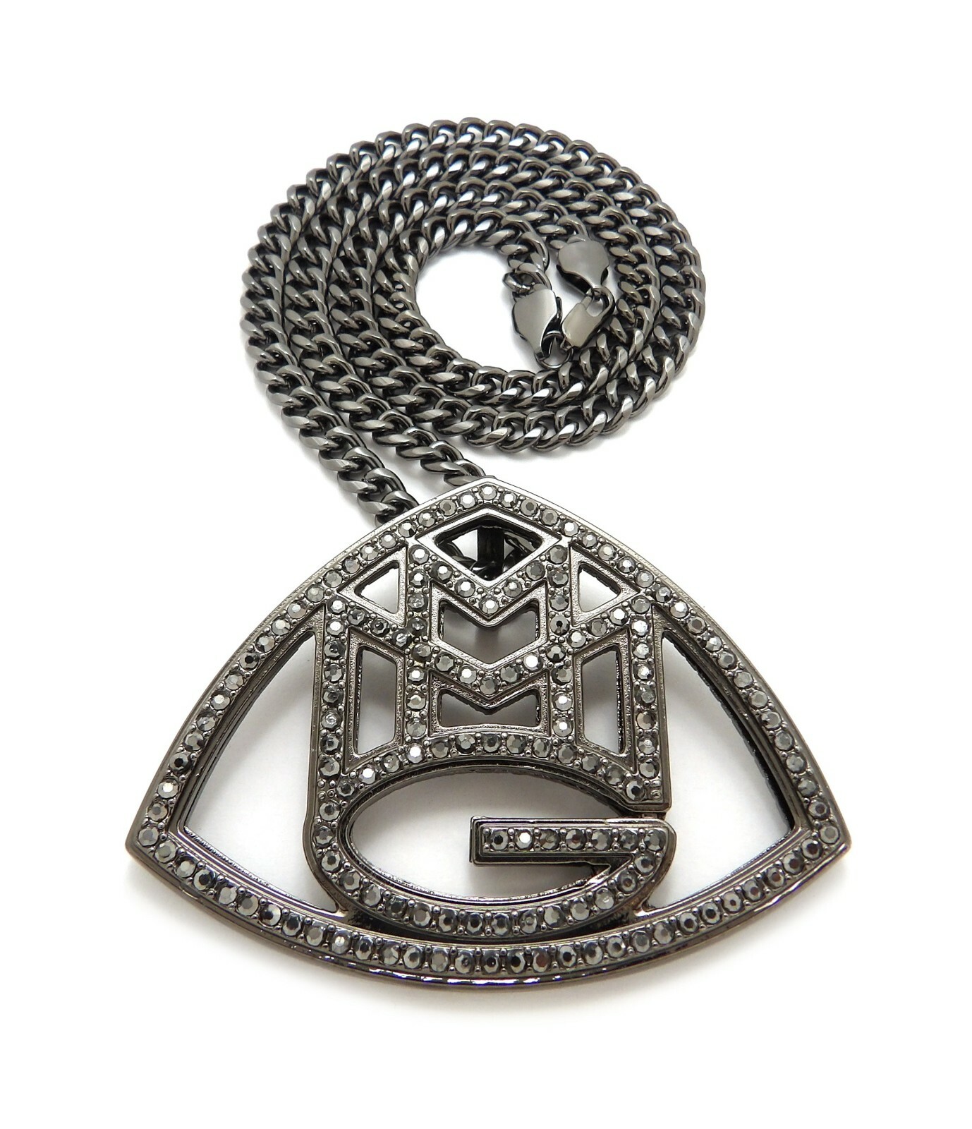Iced MMG Maybach Music Pendant 6mm30″ Cuban Chain Hip Hop Necklace RC3373