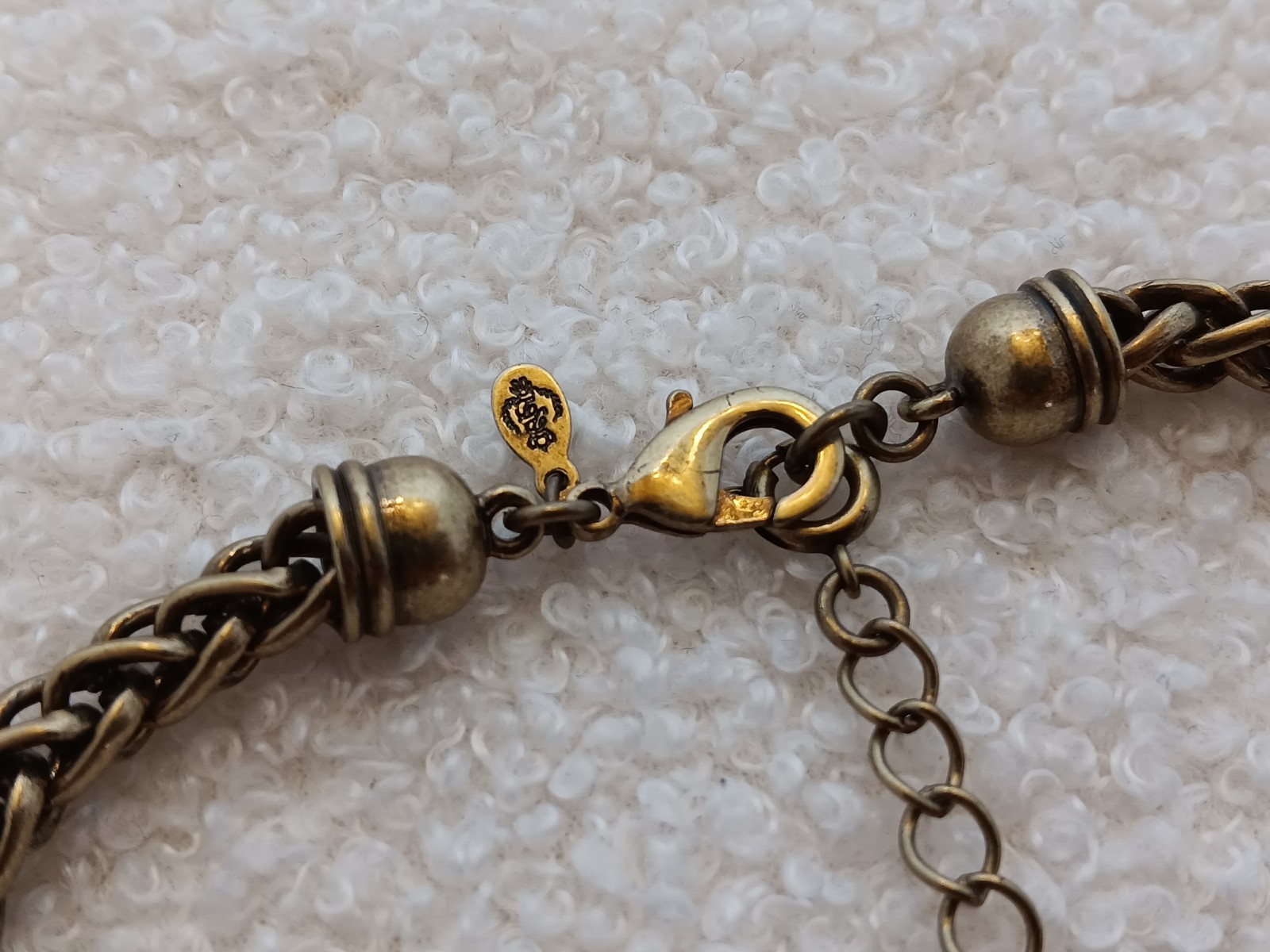 Premier Designs Antique Goldtone Persian Weave Chain Necklace 16-20 in