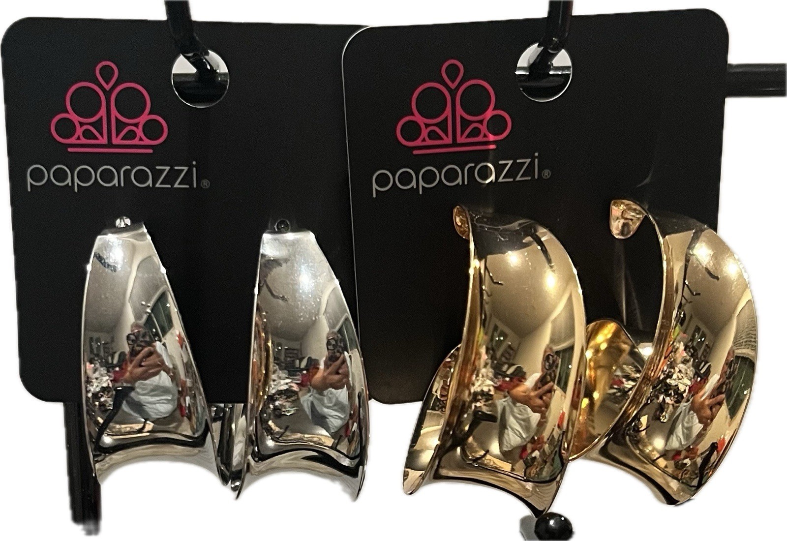 14 Pairs Paparazzi Earrings. Post Backs & Fish Hooks. Variety Colors & Sizes NWT