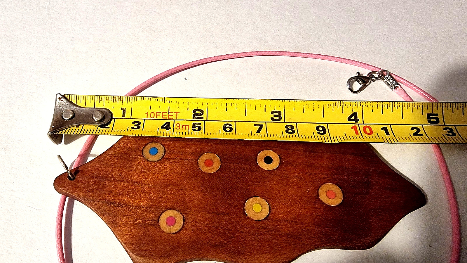 Jewellery Pendant Solid Wooden Boho Handmade With Clasp Chain See Description