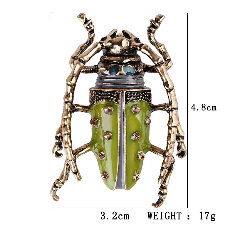 Women Men Bee Beetle Brooches Fashion Metal Cute Insect Jewelry Accessories