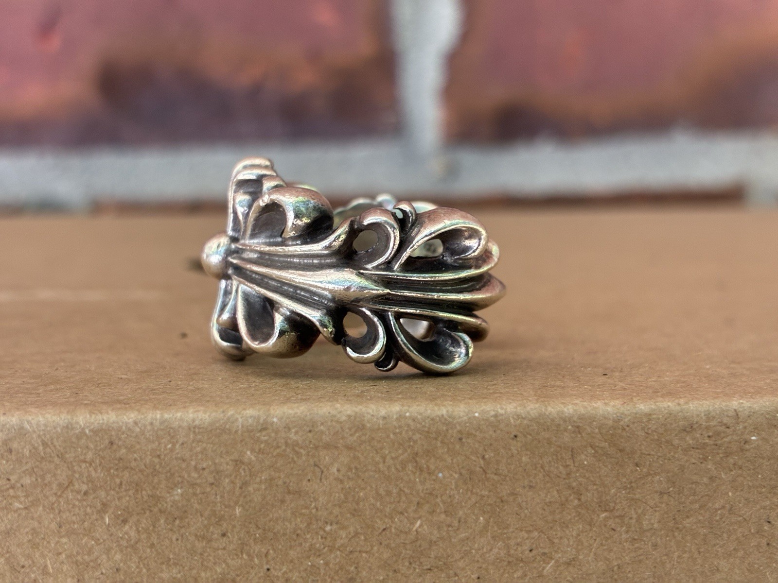 Chrome hearts Double Floral ring . size 8.5~9 (18.8mm)