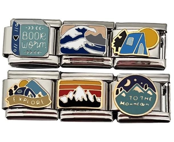 9mm Italian Charms Explore Camping Mountains And Oceans PNW