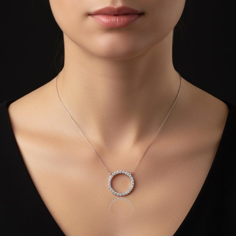 Handmade Silver Minimalist Necklace | Elegant Daily Wear Jewelry | Gift for her