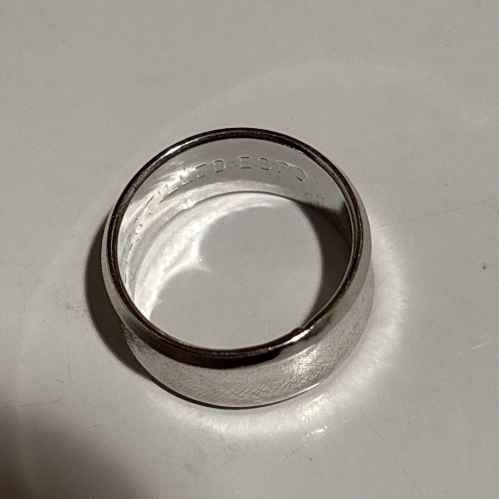 ESPO Jos. Esposito Silver Filled stackable Fashion Ring Band Men Women Diamond