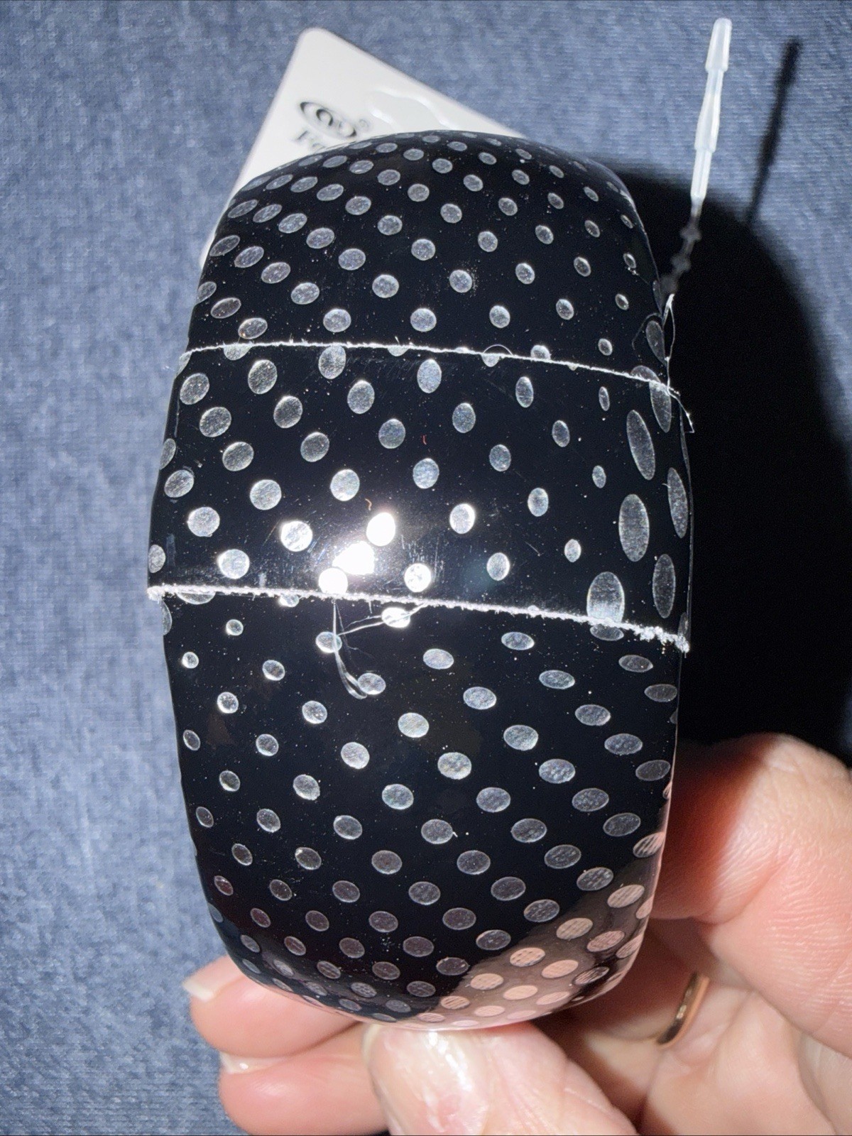 Black & Silver Print Bangle Bracelet Fits Up to 8″ wrist