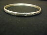 Designer Fashion Bracelet 2 1/2in x 1/8in Bangle Metal Female Adult Silvers