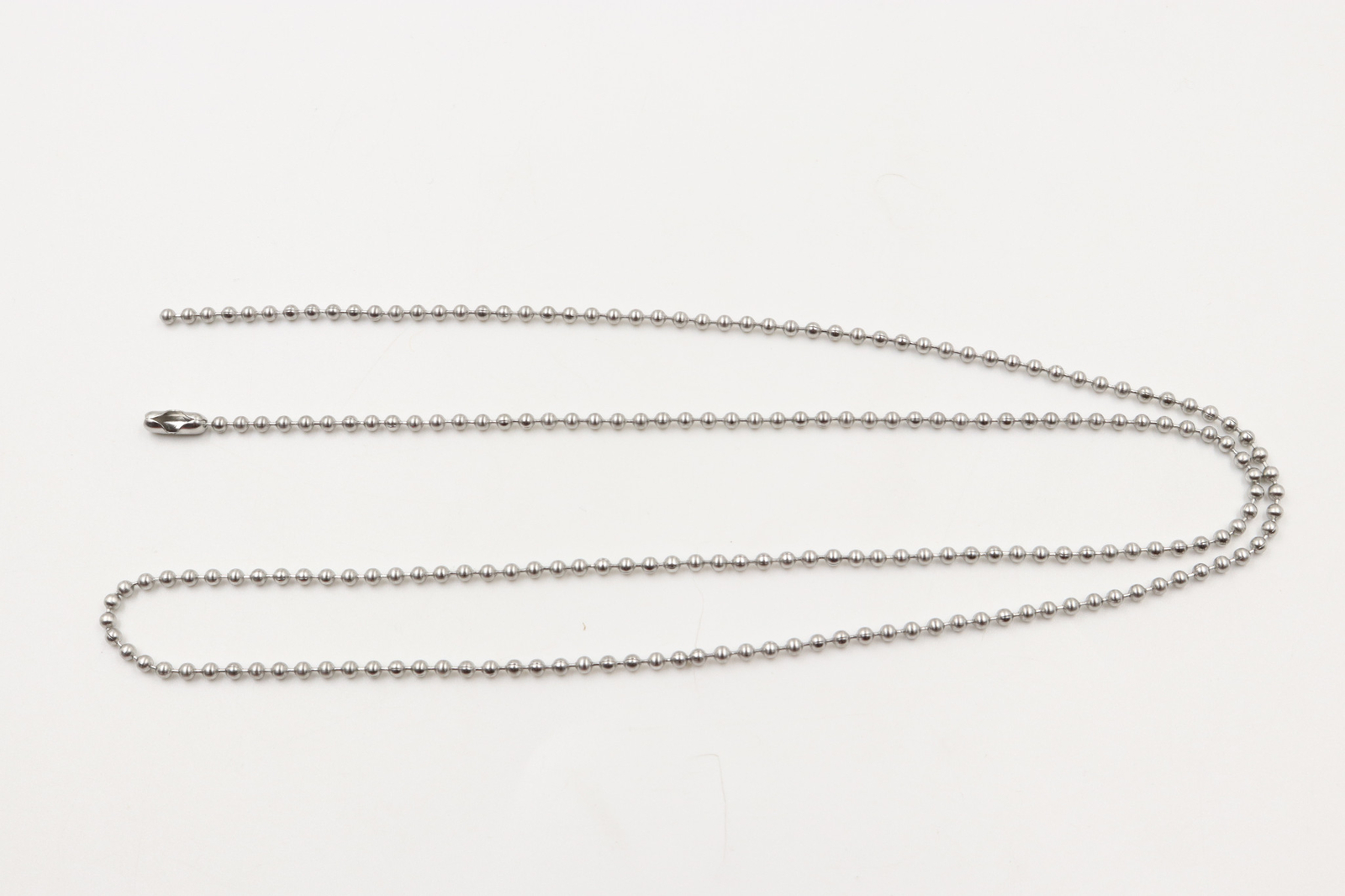 24″ Inch Stainless Steel #3 2.4mm Diameter Ball Chain Made in USA – Pack of 100