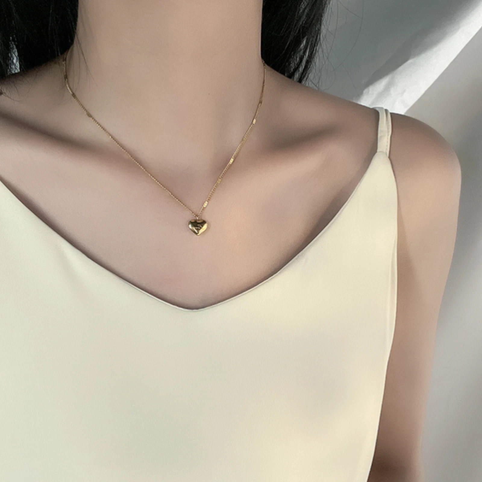 Collares 14k Collar Con Pendiente De Corazon Joyeria Fina Regalos Para Mujeres