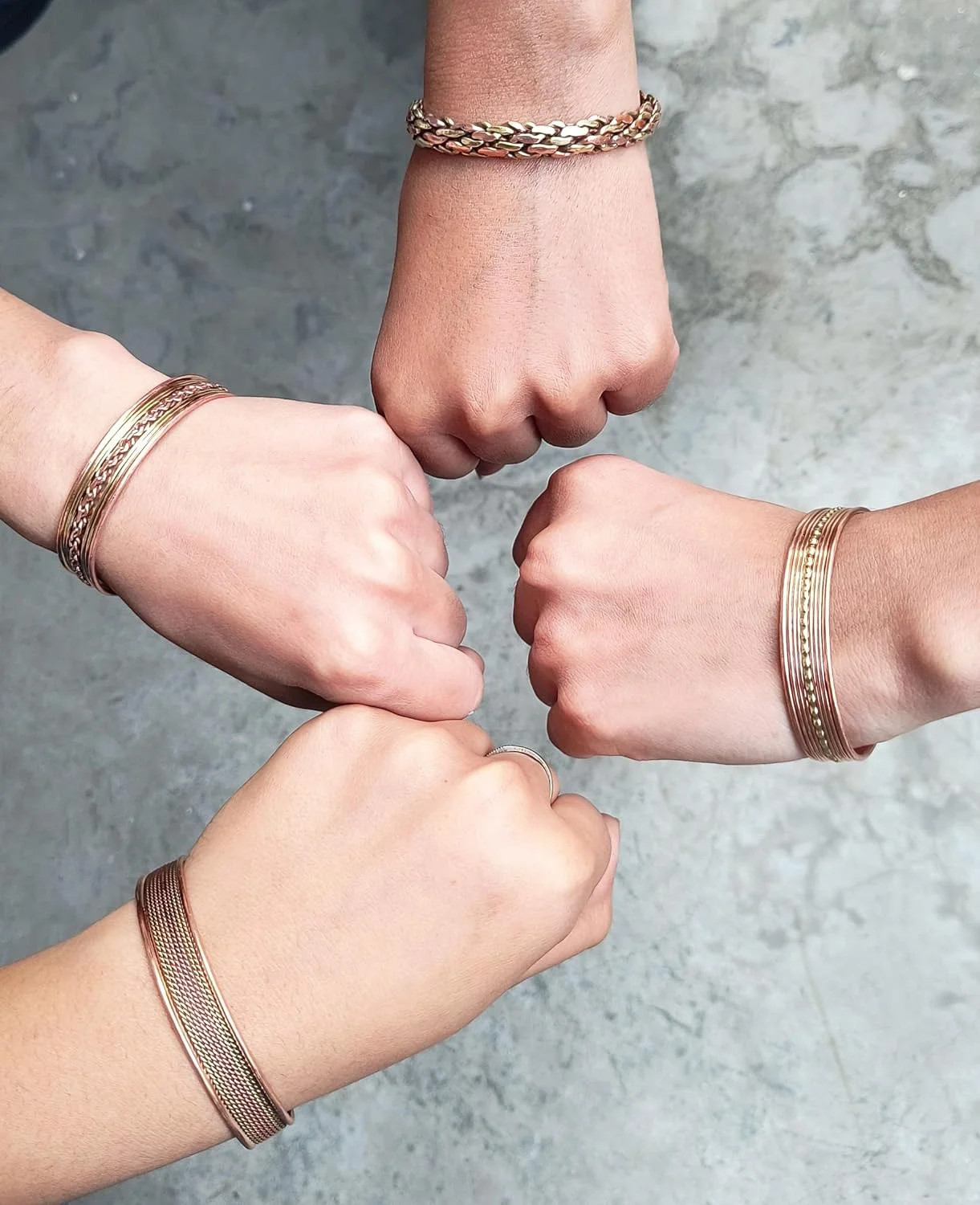 Touchstone copper bracelets | gift for men women |adjustable 100% pure solid rea