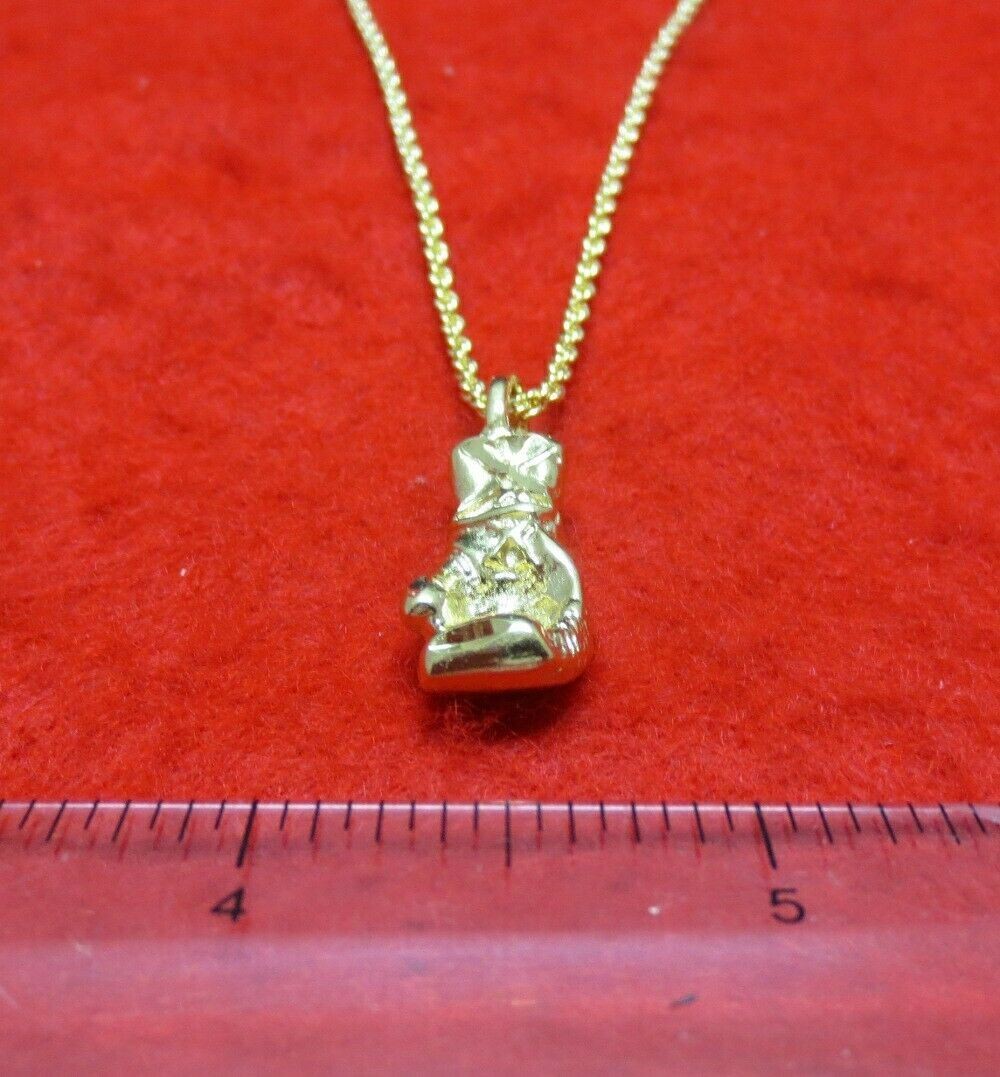 14 KT GOLD EP BOXING GLOVE CHARM PENDANT SPORTS WITH A 30″ ROPE CHAIN-2262