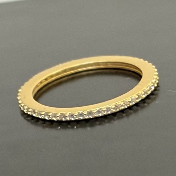Freida Rothman Stacking Ring Sz 6 Gold Tone