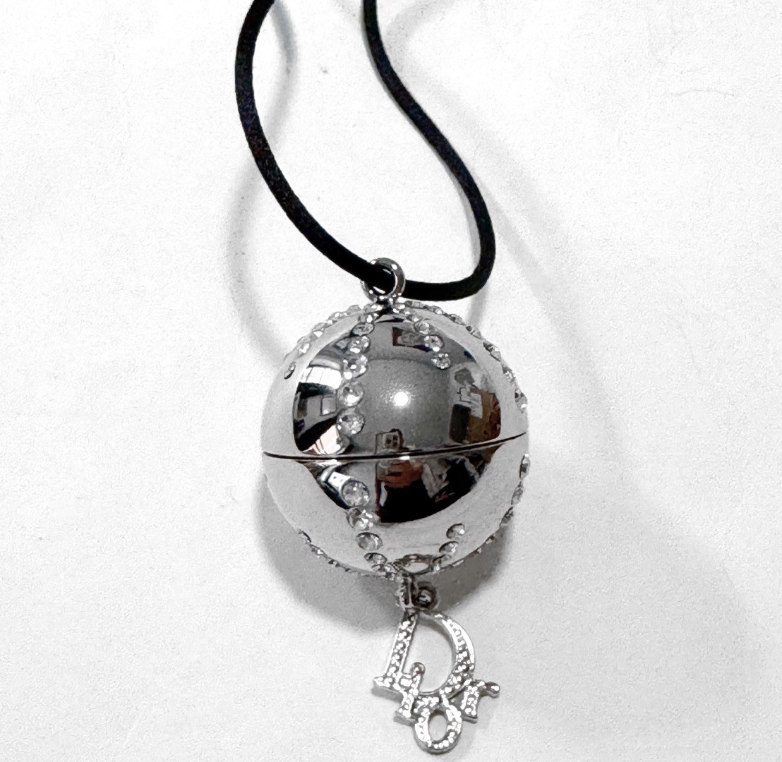 Vintage Christian Dior Diorlight Lip Gloss Pendant Necklace New Without Box