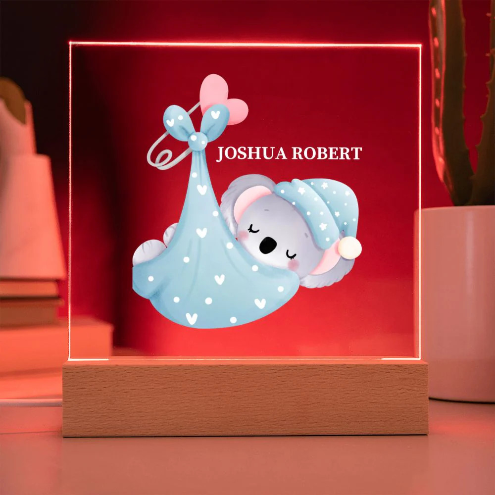 Personalized Koala Night Light for Nursery