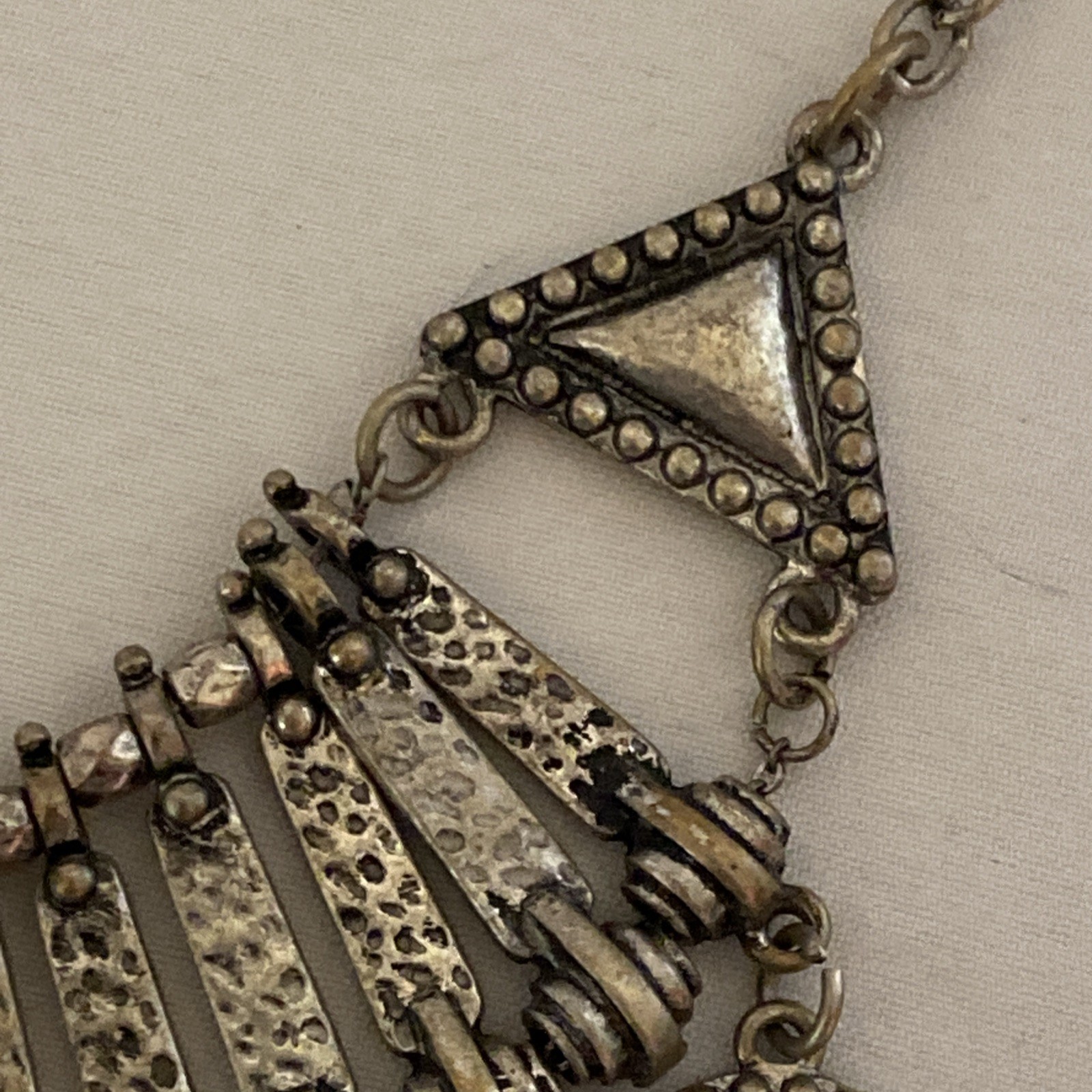 Bib Collar Statement Necklace Egyptian Style Vintage Women Jewelry (BOX 12)