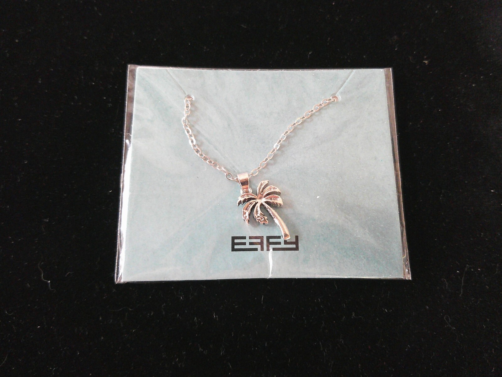 EFFY Palm Tree Necklace Mint in Package – Silver Tone