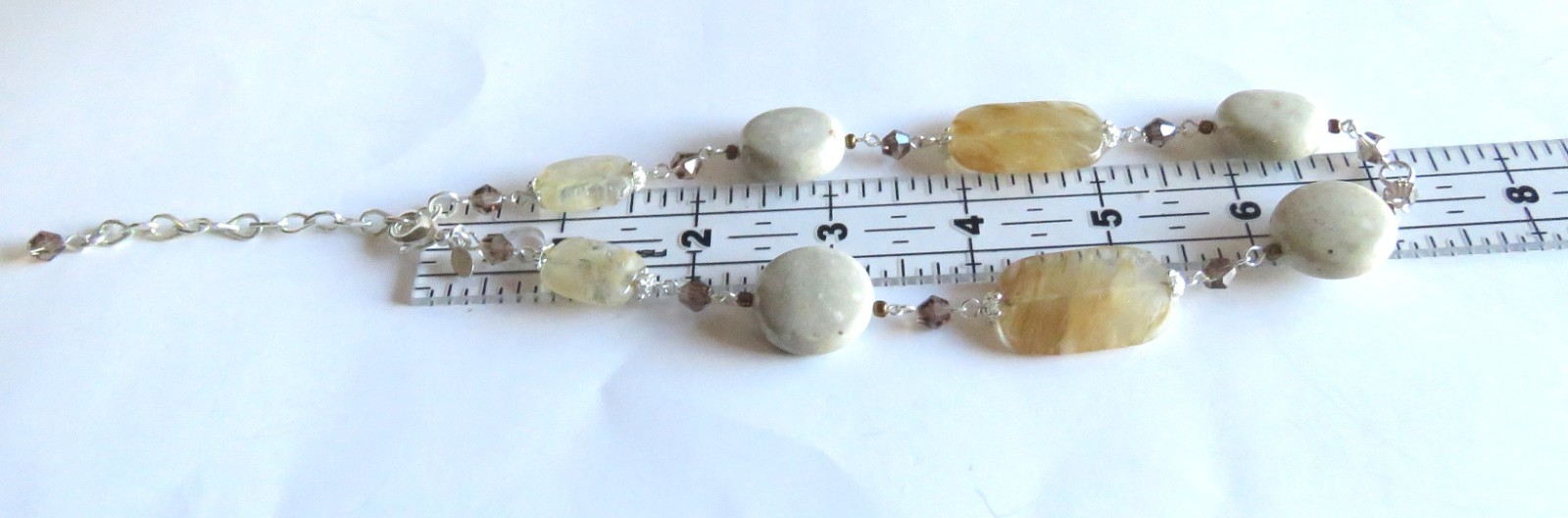 Premier Designs Sand Dune Quartz and Stone Y Necklace with Removable Pendant