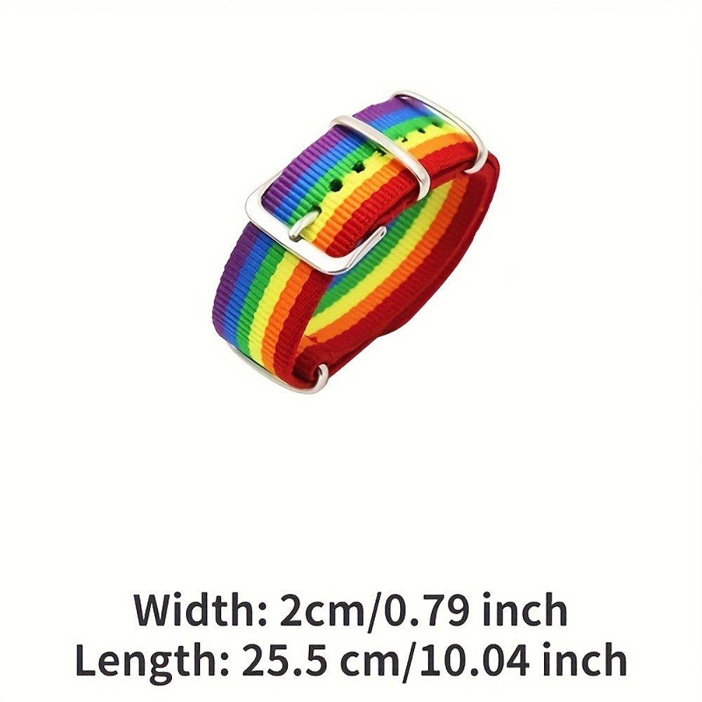 2pc Adjustable Bracelets, Rainbow Bracelets, Colorful Nylon Wristbands for Women
