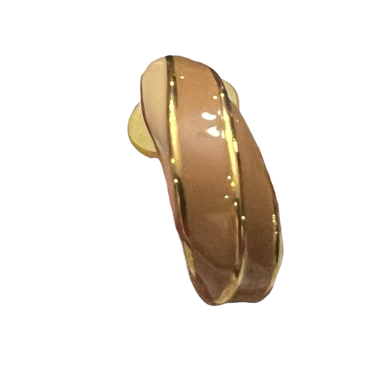 Gold Tone Small Hoop Earrings 3 Pairs Casual Enamel Dressy Professional Formal