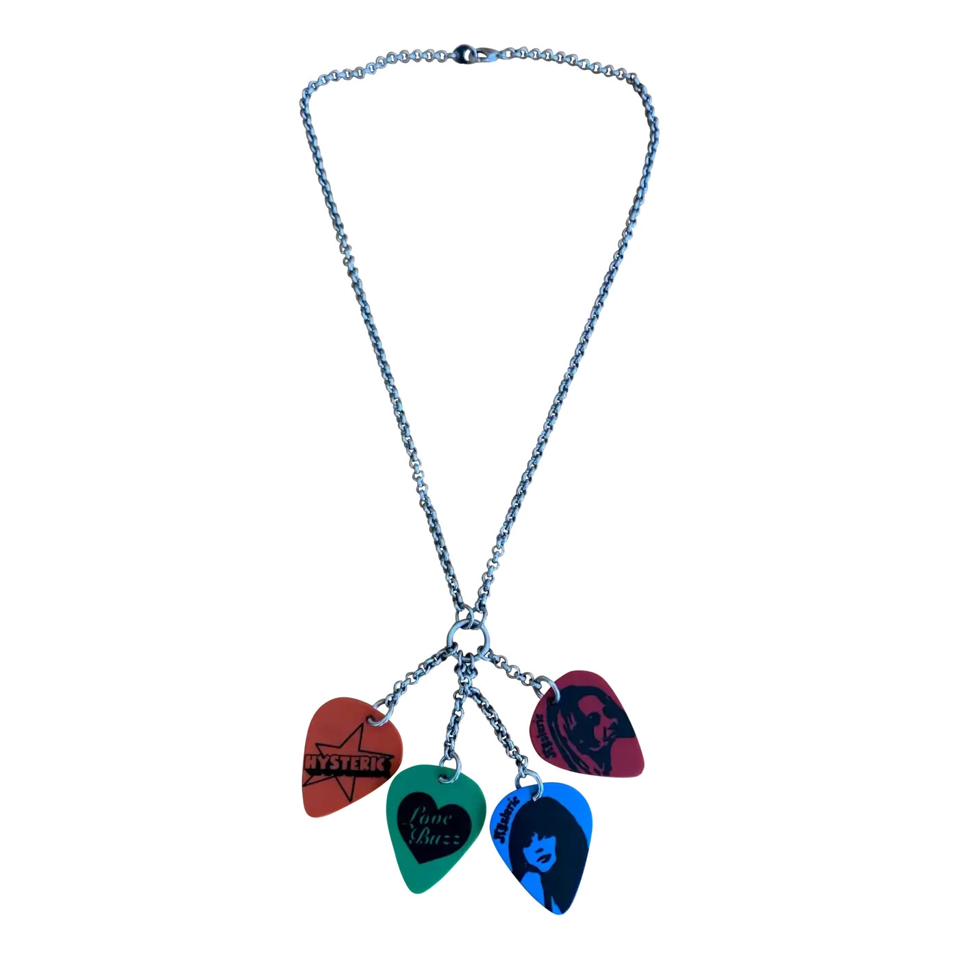 Hysteric Glamour Guitar Pick Charm Necklace
