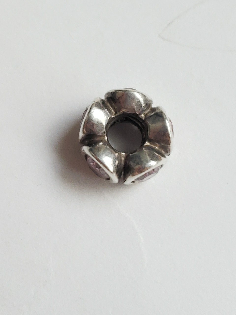 Pandora S925 ALE Pink CZ Oval Lights Charm Read Description