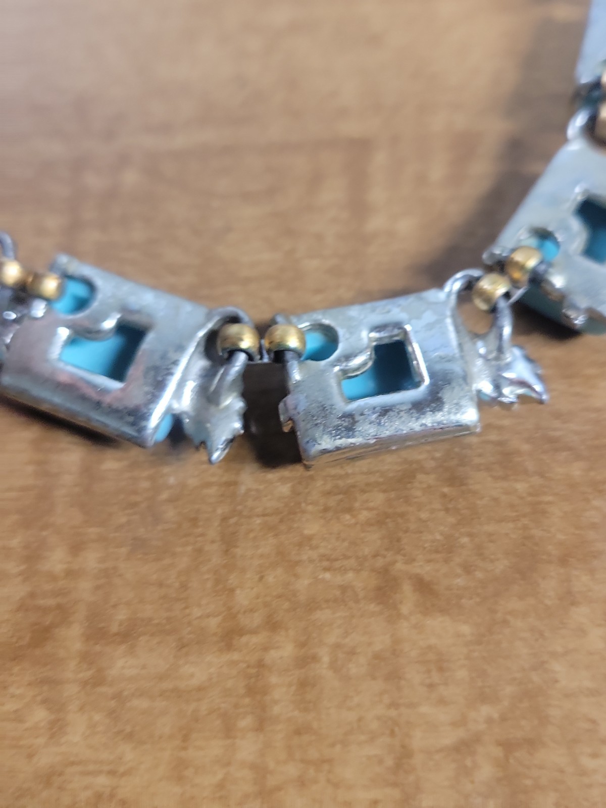 Fashion Silver Tone Neckalce Woth Blue Stones Fashion Great Gift Idea