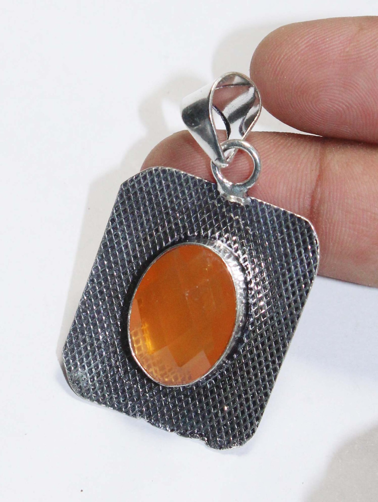 Hydro Onyx Oval Shape Handmade Gemstone Pendant Jewelry Pendant Size 1.5 Inches