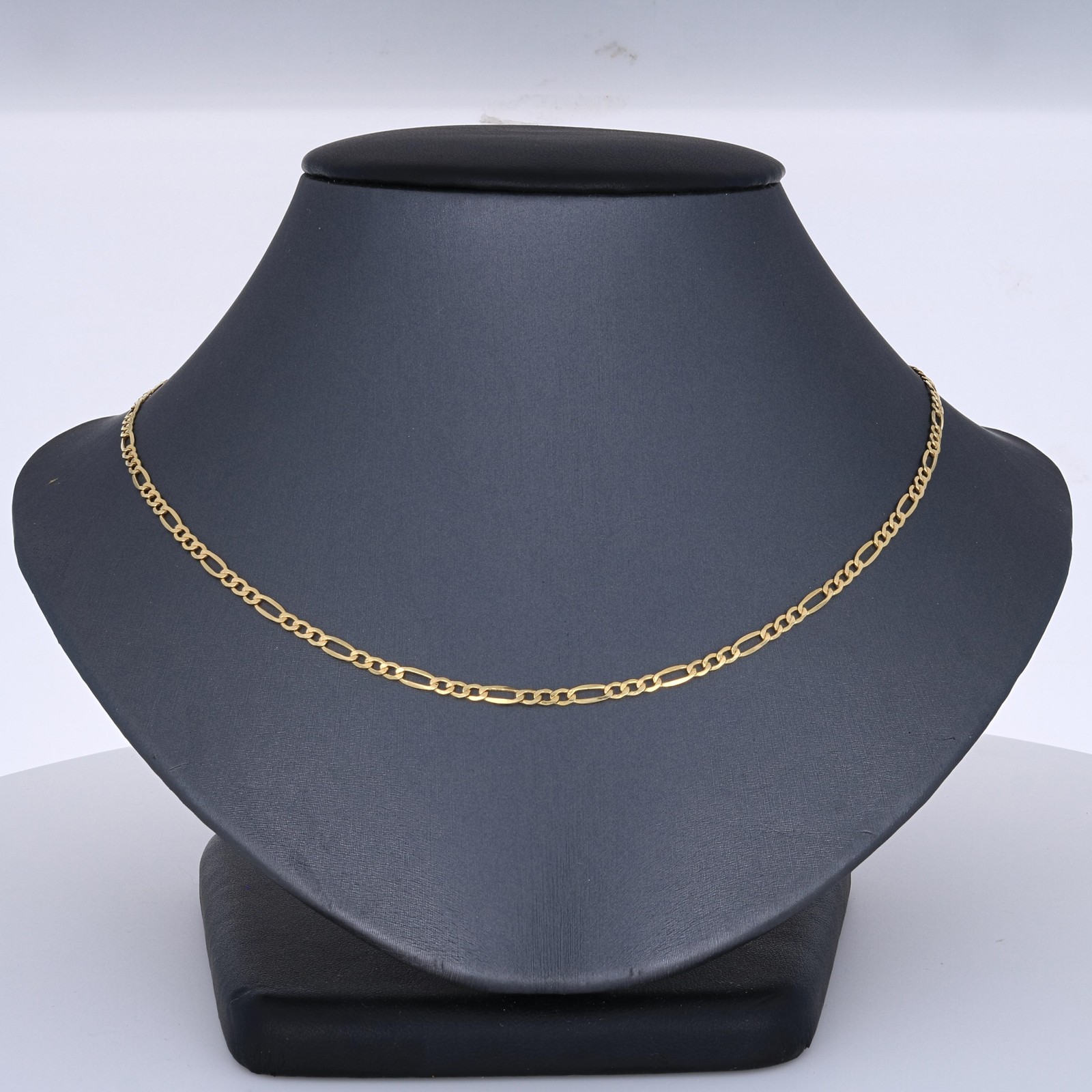 14K Yellow Gold 2mm-7.5mm Figaro Link Chain Necklace Bracelet Men Women 7″- 30″