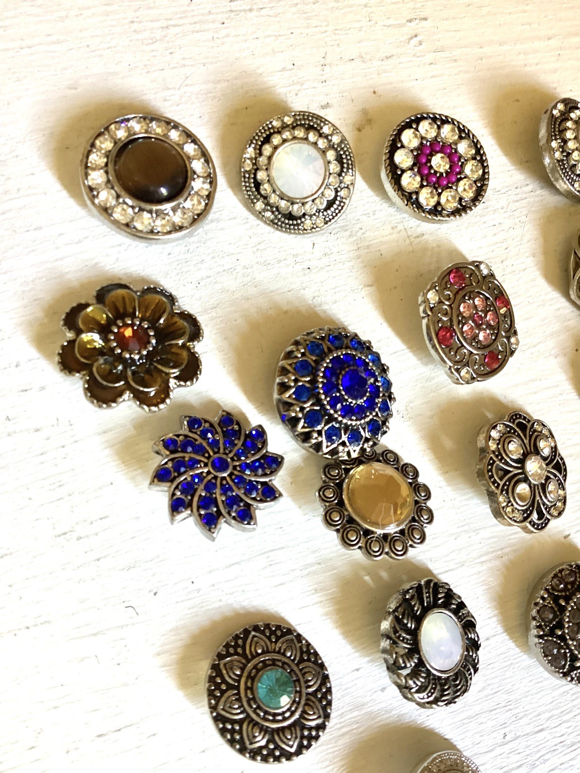 BLING 18mm/20mm GINGER SNAP BUTTON POPPER FOR INTERCHANGEABLE JEWELRY set 17