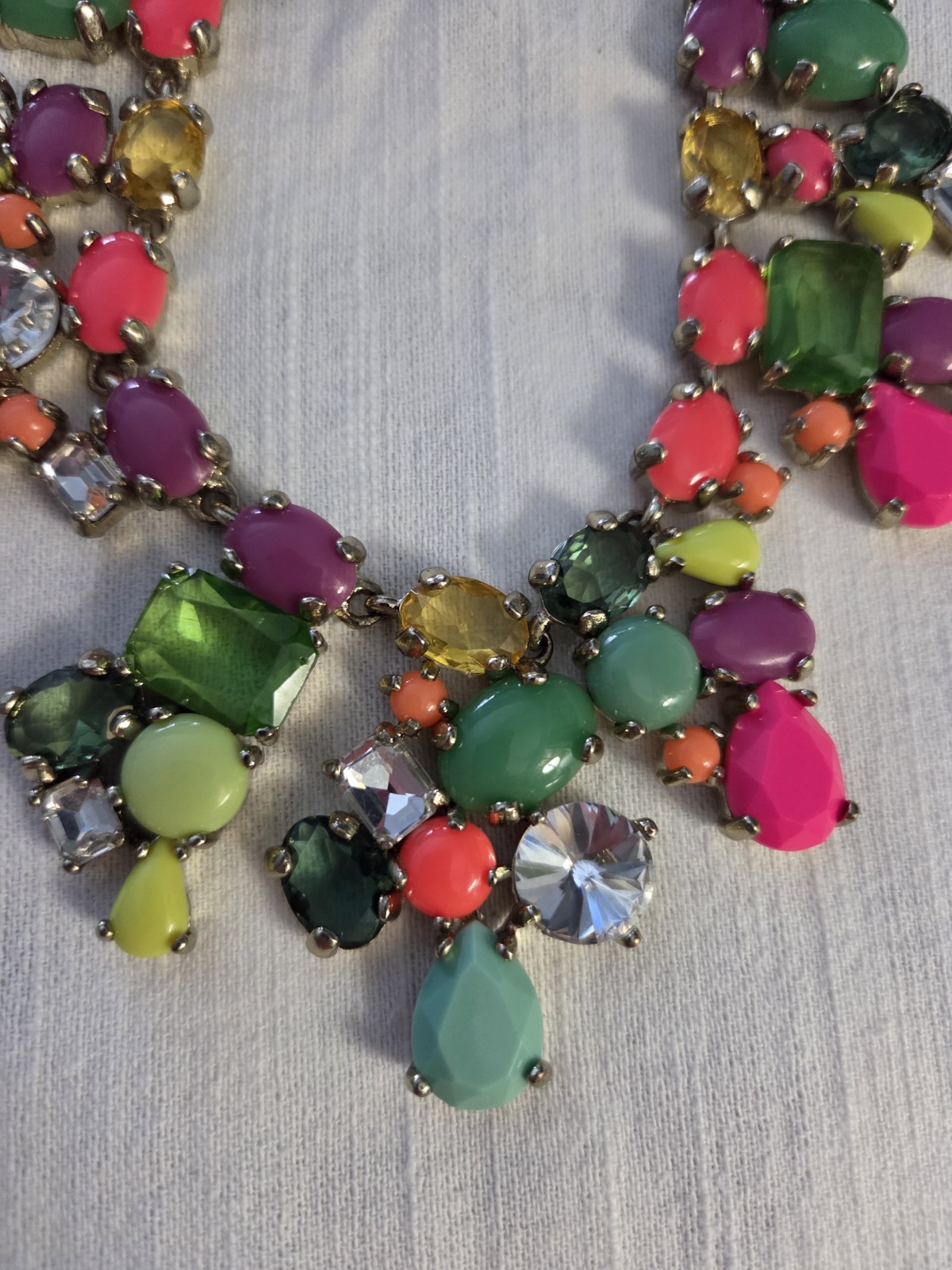 Cara New York Candy Color Neon Bib Duo. Necklace And Chico’s Bracelet