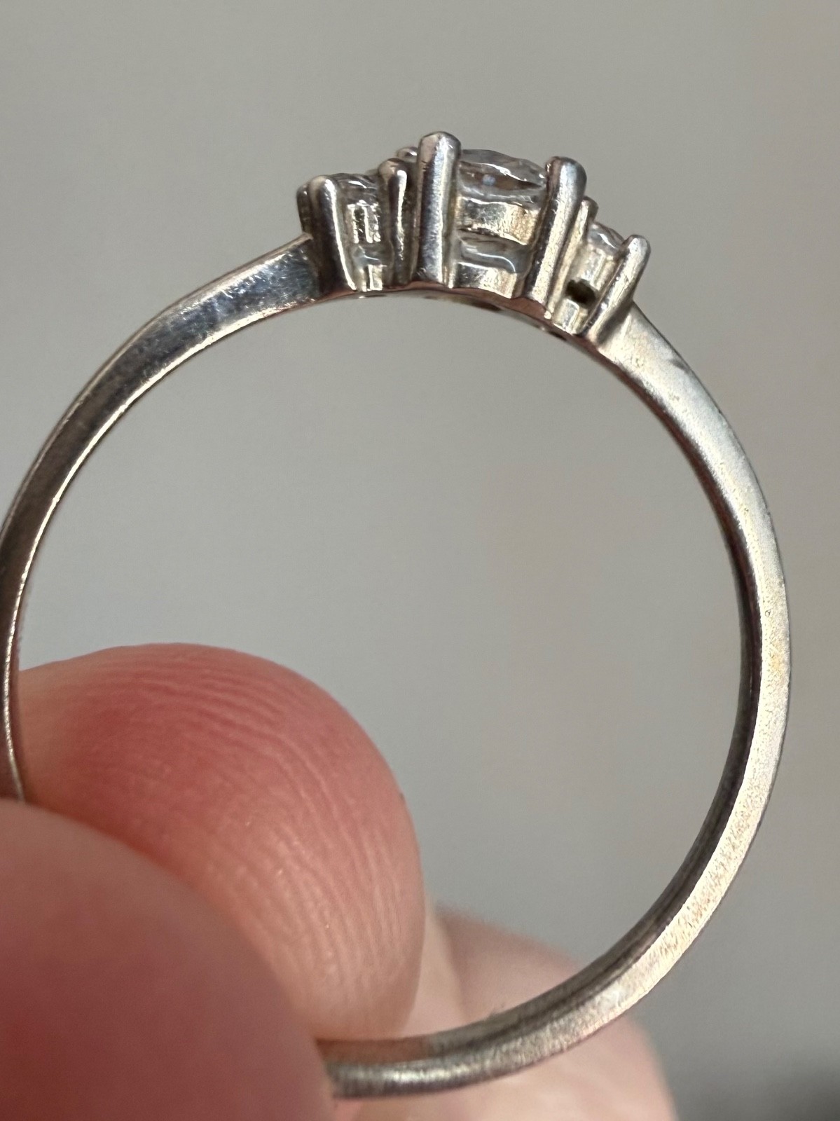 Sterling Silver ATI Cubic Zirconia CZ ring Size 7.25