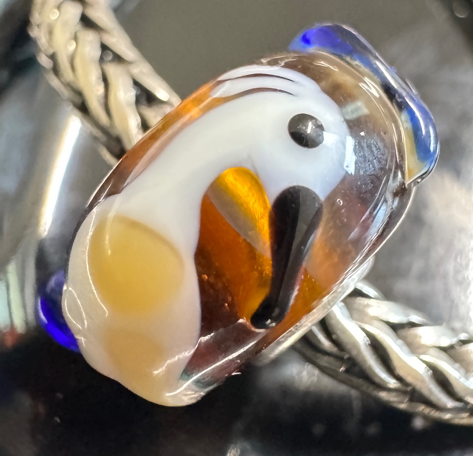 TROLLBEADS OOAK Critter Unique Bead Majestic Bird Pelican🕊️