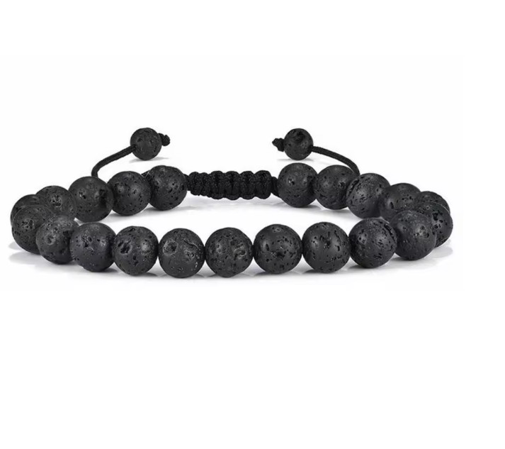 Natural Stone Bracelet Handmade Adjustable 8mm Beads Multiple Colors Available