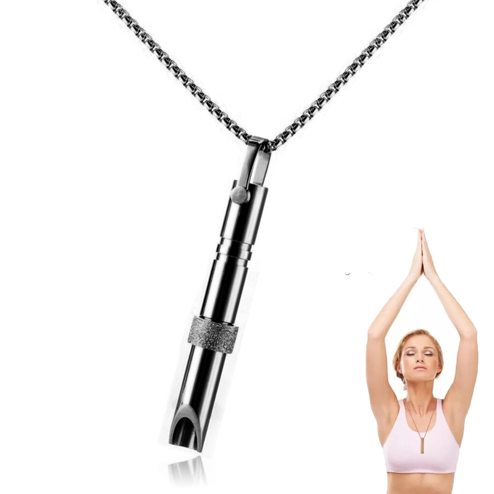 Anxiety Breathing Necklace for Meditation Mindfulness Tool Stress Relief Toys