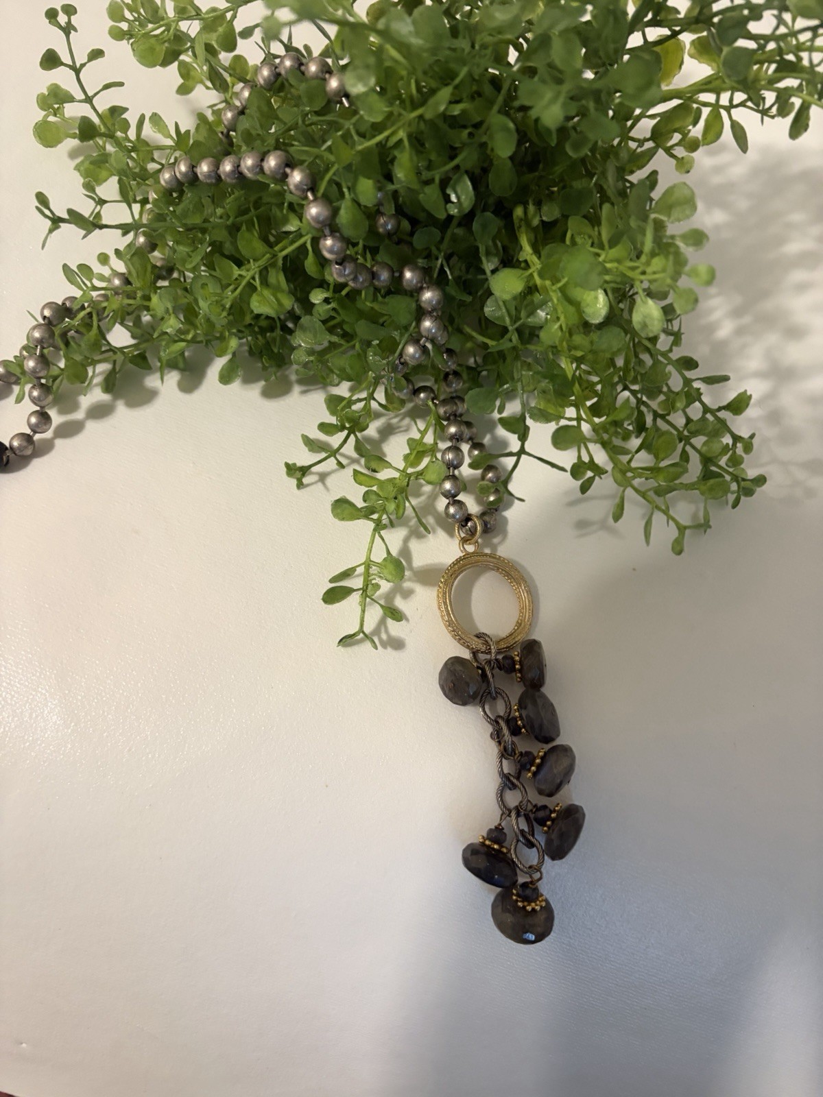 Cascading Pendant Necklace With Toggle Clasp