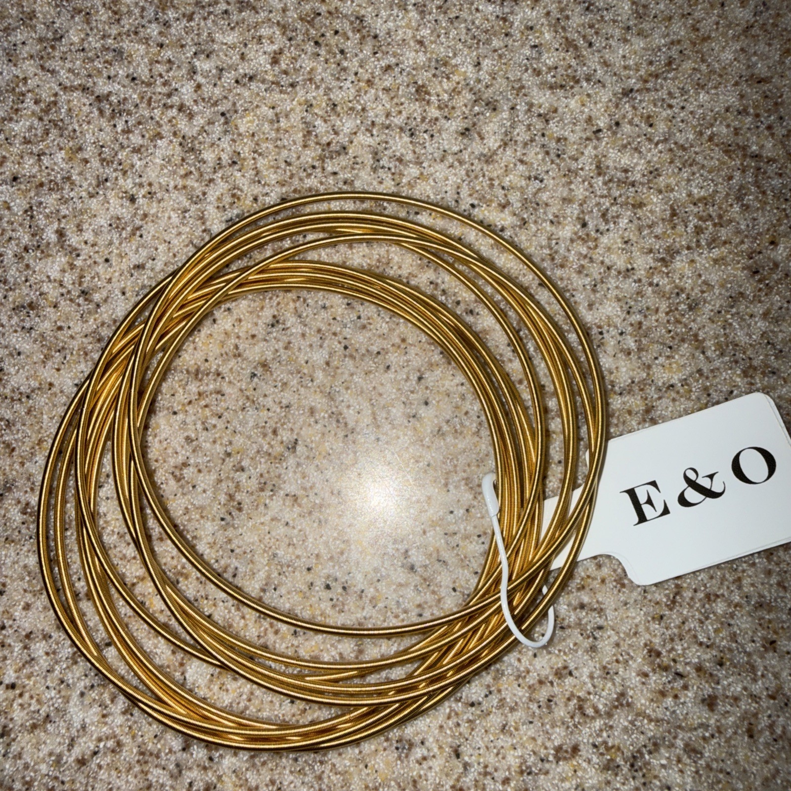 Guitar Bracelets Gold 10 Pack Of 7.0 In