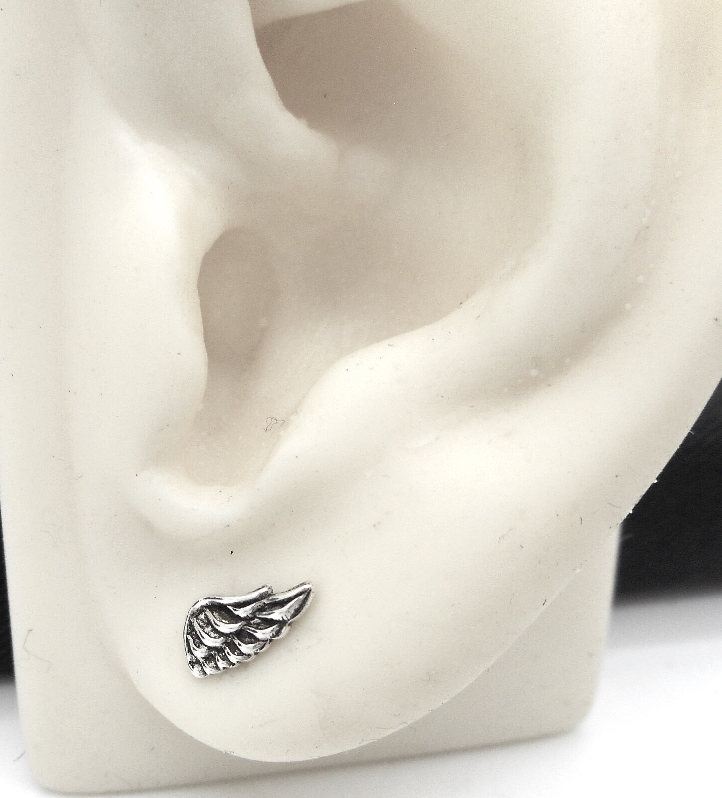 New Solid 925 Sterling Silver Angel Wing 10mm Stud Earrings