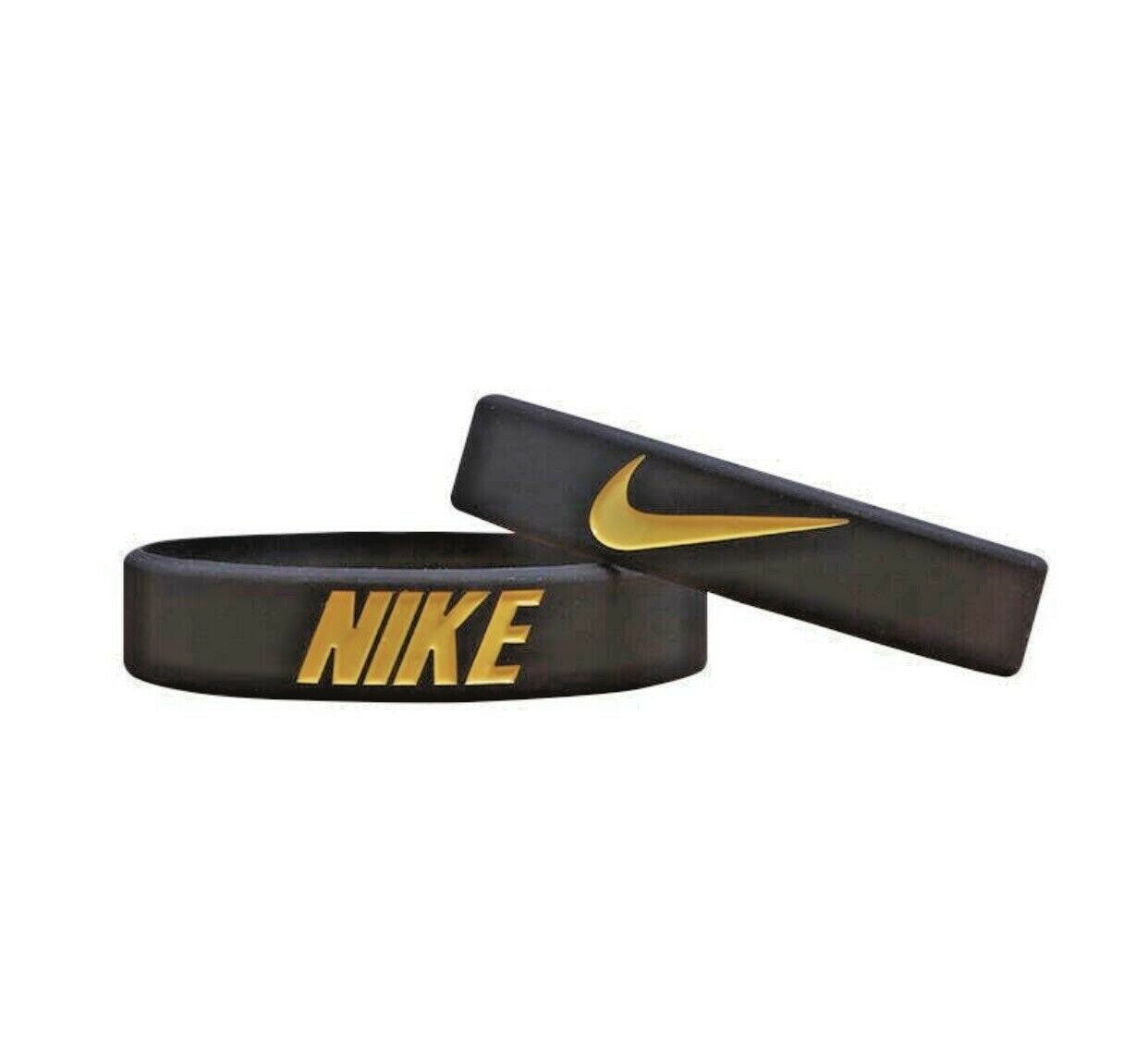 Nike Black Yellow Elite Baller band rubber bracelet wristband unisex BEST RATED