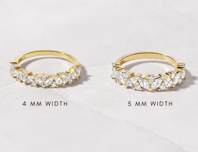2.5Ct Marquise Cut Simulated Diamond Eternity Band Ring 14k Yellow Gold Over